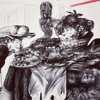 after de heem  study no 1  2020 ballpointpen on paper 29x42 cm