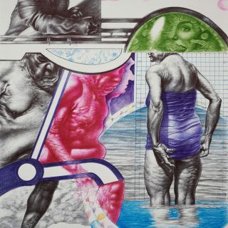 common desire  study no 2  2020 ballpoint pen on paperx50 cm