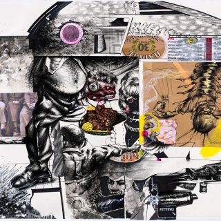 jonah where is the fish rapidograph  pencil  markers  pastel