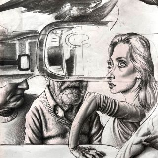 flexible order no.2  study  2024 graphite on paperx30 cm